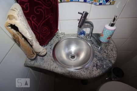 Banheiro 3 lavabo de apartamento à venda com 3 quartos, 182m² em Santa Paula, São Caetano do Sul