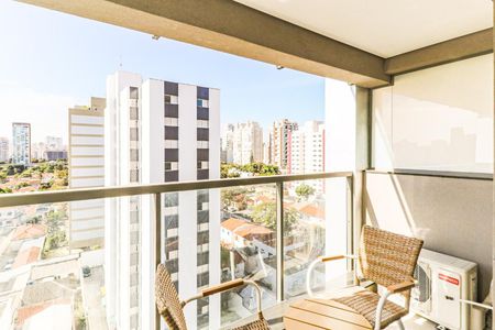 Studio para alugar com 26m², 1 quarto e 1 vaga Studio para alugar com 26m², 1 quarto e 1 vagaVaranda