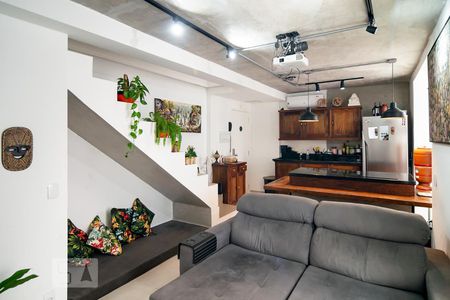 Sala / Cozinha de apartamento à venda com 1 quarto, 60m² em Jardim Novo Santo Amaro, São Paulo