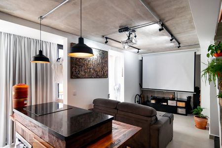 Sala / Cozinha de Apartamento com 1 quarto, 60m² Santo Amaro 