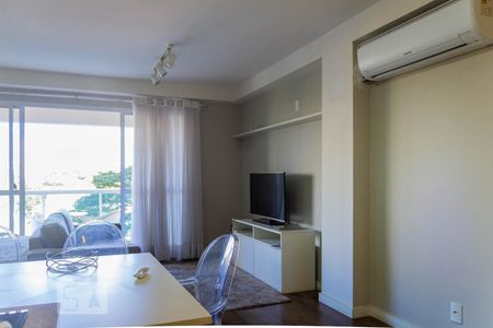 Sala de apartamento à venda com 1 quarto, 32m² em Brooklin, São Paulo