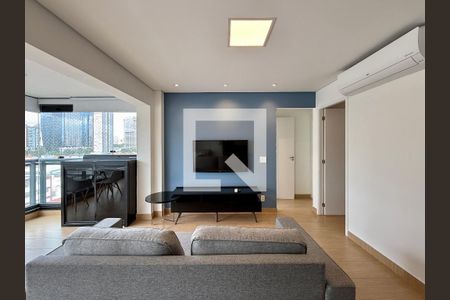 Sala  de apartamento para alugar com 1 quarto, 51m² em Chácara Santo Antônio (zona Sul), São Paulo