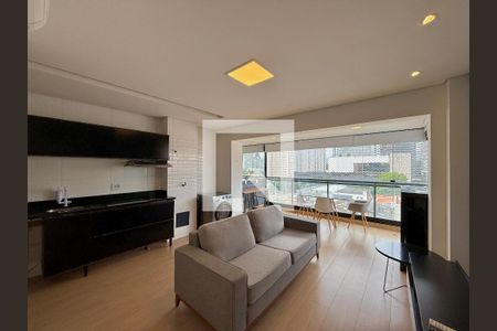 Sala  de apartamento para alugar com 1 quarto, 51m² em Chácara Santo Antônio (zona Sul), São Paulo
