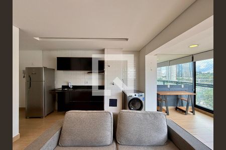 Sala de apartamento para alugar com 1 quarto, 51m² em Chácara Santo Antônio (zona Sul), São Paulo