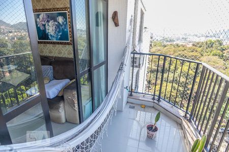 Varanda da Sala 1 de apartamento à venda com 4 quartos, 177m² em Pechincha, Rio de Janeiro