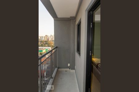 Varanda da Sala de kitnet/studio à venda com 1 quarto, 26m² em Indianópolis, São Paulo