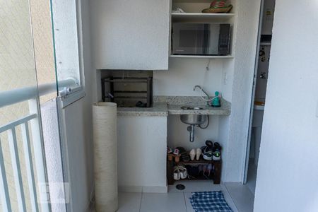 Varanda da Sala de apartamento à venda com 2 quartos, 59m² em Campestre, Santo André