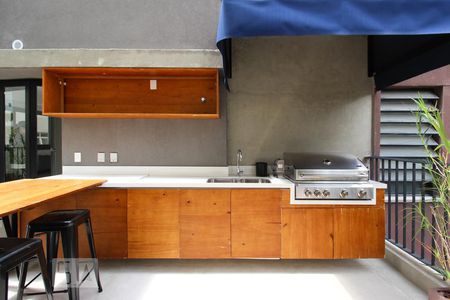 Studio para alugar com 25m², 1 quarto e sem vaga Studio para alugar com 25m², 1 quarto e sem vagaÁrea comum - Churrasqueira