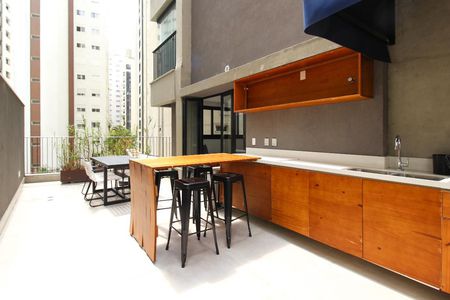 Studio para alugar com 25m², 1 quarto e sem vaga Studio para alugar com 25m², 1 quarto e sem vagaÁrea comum - Churrasqueira