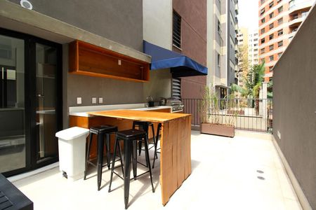 Studio para alugar com 25m², 1 quarto e sem vaga Studio para alugar com 25m², 1 quarto e sem vagaÁrea comum - Churrasqueira