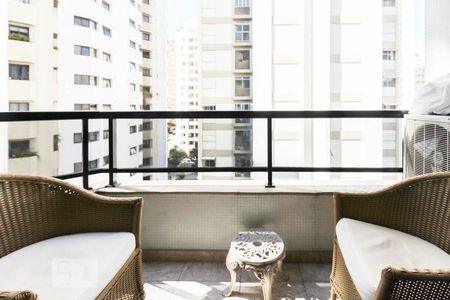 Varanda da Sala de apartamento para alugar com 2 quartos, 120m² em Moema, São Paulo