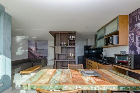 Sala de apartamento para alugar com 1 quarto, 62m² em Vila da Serra, Nova Lima