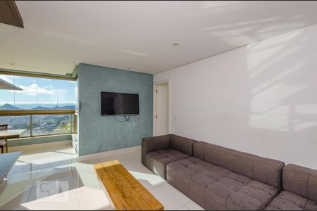 Sala de apartamento para alugar com 1 quarto, 62m² em Vila da Serra, Nova Lima
