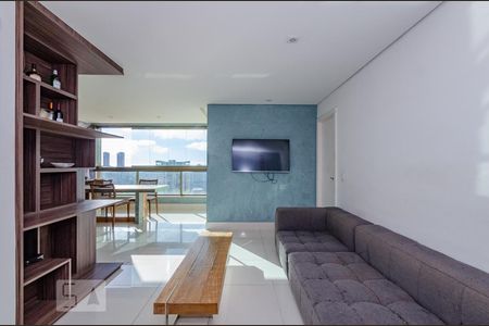 Sala de apartamento para alugar com 1 quarto, 62m² em Vila da Serra, Nova Lima