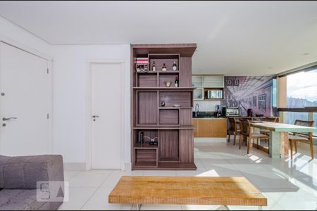 Sala de apartamento para alugar com 1 quarto, 62m² em Vila da Serra, Nova Lima