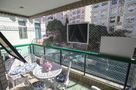 Varanda da Sala de apartamento à venda com 2 quartos, 98m² em Laranjeiras, Rio de Janeiro