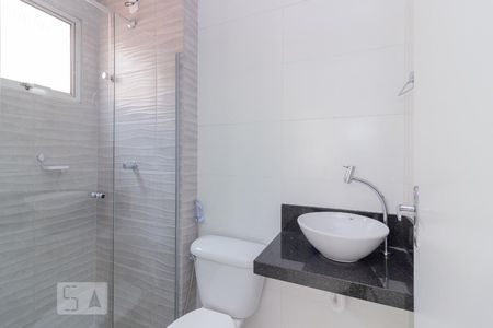 Banheiro da suíte  de apartamento à venda com 3 quartos, 58m² em Padre Eustáquio, Belo Horizonte