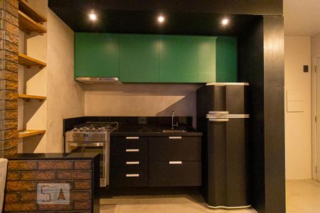 Cozinha de apartamento para alugar com 1 quarto, 40m² em Jardim Paulista, São Paulo
