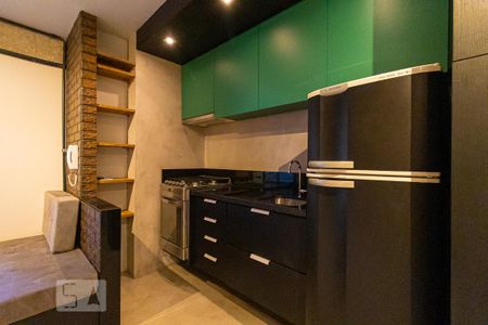 Cozinha de apartamento para alugar com 1 quarto, 40m² em Jardim Paulista, São Paulo