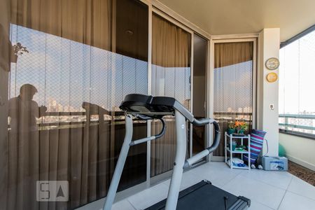 Varanda da Sala de apartamento à venda com 3 quartos, 244m² em Vila Gilda, Santo André