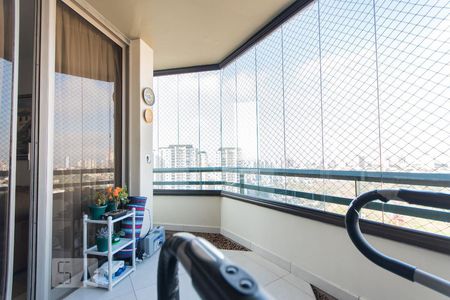 Varanda da Sala de apartamento à venda com 3 quartos, 244m² em Vila Gilda, Santo André