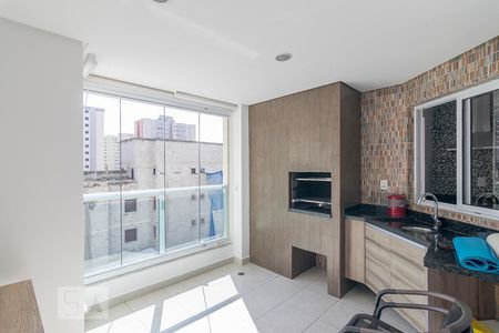 Varanda Gourmet de apartamento à venda com 3 quartos, 96m² em Campestre, Santo André