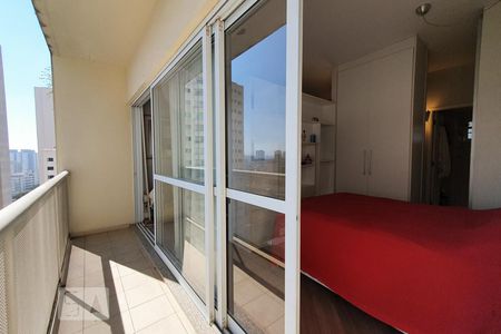 Varanda da Sala de apartamento para alugar com 1 quarto, 41m² em Barra Funda, São Paulo