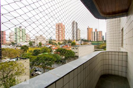 Varanda da sala de apartamento à venda com 3 quartos, 106m² em Vila Bastos, Santo André