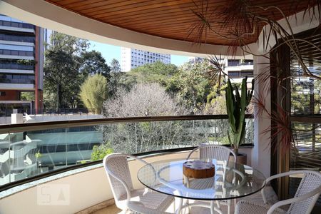 Varanda da Sala de apartamento à venda com 3 quartos, 128m² em Paineiras do Morumbi, São Paulo