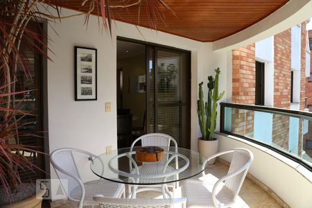 Varanda da Sala de apartamento à venda com 3 quartos, 128m² em Paineiras do Morumbi, São Paulo