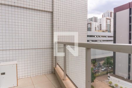 Varanda da Sala de apartamento para alugar com 1 quarto, 42m² em Sul (águas Claras), Brasília