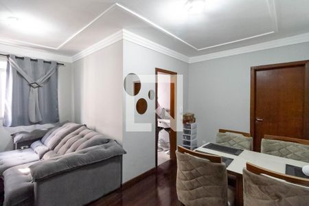 Sala  de apartamento à venda com 2 quartos, 70m² em Castelo, Belo Horizonte