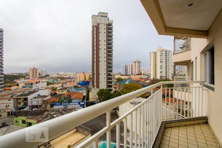 Varanda da sala de apartamento à venda com 3 quartos, 102m² em Silveira, Santo André