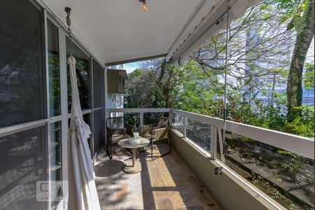 Varanda da Sala de apartamento à venda com 3 quartos, 113m² em Leblon, Rio de Janeiro