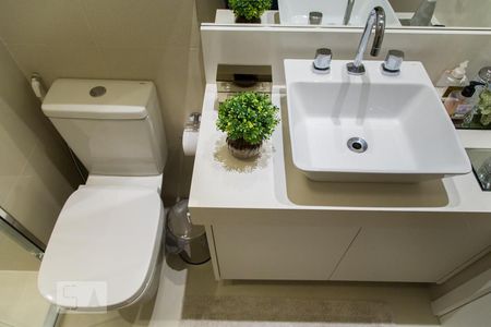 Apartamento para alugar com 97m², 3 quartos e 2 vagasBanheiro da suíte 1 - Detalhe