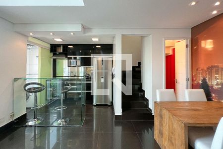 Sala de apartamento para alugar com 1 quarto, 45m² em Indianópolis, São Paulo