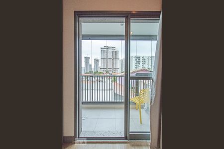Porta Balcão da Varanda de kitnet/studio à venda com 1 quarto, 22m² em Jardim das Acácias, São Paulo