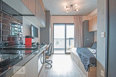 Cozinha, Quarto e Sala de kitnet/studio à venda com 1 quarto, 22m² em Jardim das Acácias, São Paulo