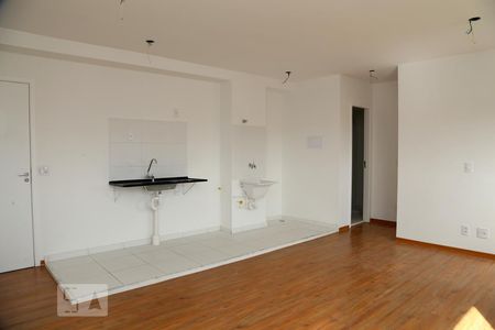 Sala/Cozinha de apartamento para alugar com 1 quarto, 41m² em Paraíso do Morumbi, São Paulo