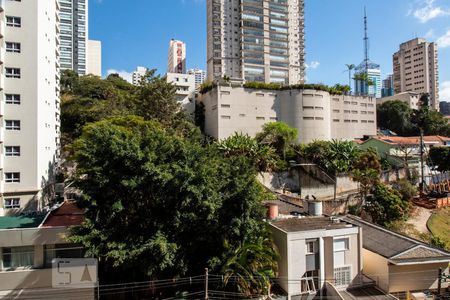 Vista da sala  de apartamento à venda com 1 quarto, 45m² em Aclimação, São Paulo