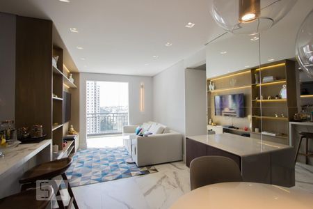 Sala de apartamento para alugar com 3 quartos, 80m² em Chácara Agrindus, Taboão da Serra