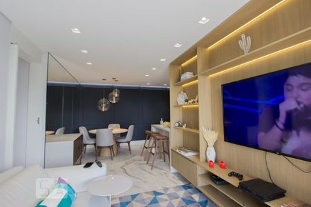Sala de apartamento para alugar com 3 quartos, 80m² em Chácara Agrindus, Taboão da Serra