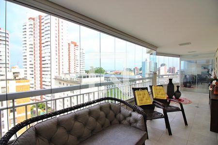 Sala Sacada de apartamento à venda com 3 quartos, 204m² em Jardim Chácara Inglesa, São Bernardo do Campo