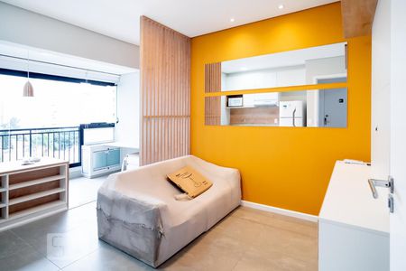 Sala/ Cozinha de kitnet/studio para alugar com 1 quarto, 29m² em Campo Belo, São Paulo