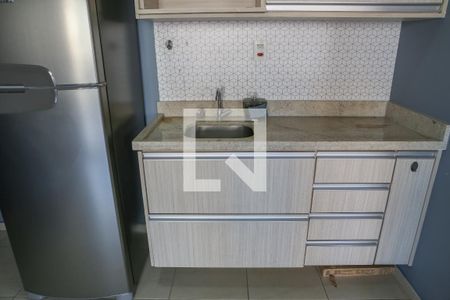 Sala e Cozinha de apartamento à venda com 1 quarto, 36m² em Barra Funda, São Paulo