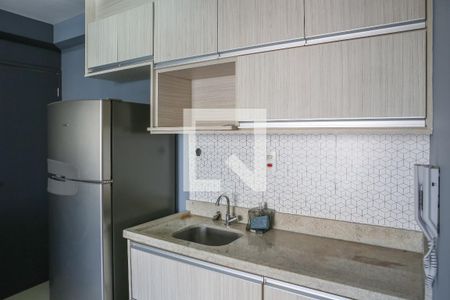 Sala e Cozinha de apartamento à venda com 1 quarto, 36m² em Barra Funda, São Paulo