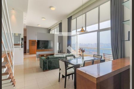 Sala de apartamento para alugar com 1 quarto, 108m² em Cidade Monções, São Paulo