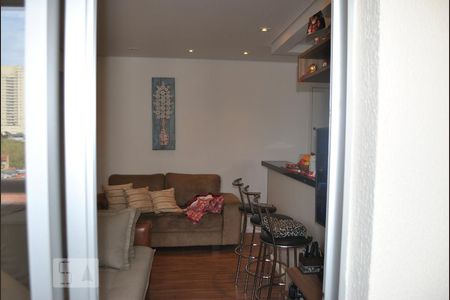 Apartamento à venda com 56m², 2 quartos e 1 vagaSala- - vista da sacada