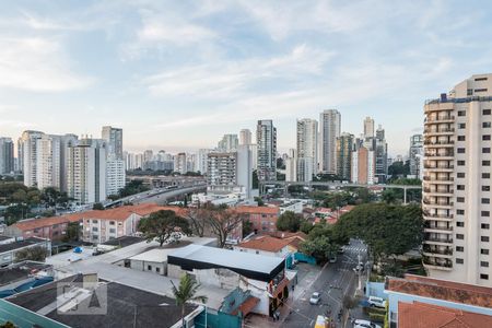 Vista  de apartamento para alugar com 1 quarto, 36m² em Brooklin Paulista, São Paulo