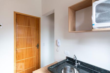 Cozinha de kitnet/studio para alugar com 1 quarto, 11m² em Vila São Pedro, Santo André